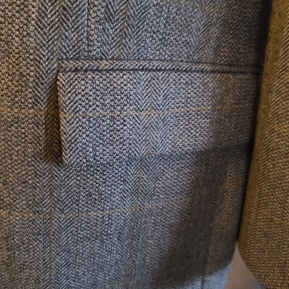 Ralph Lauren Polo University Club Herringbone Sport Coat 100% Wool 41R - Picture 13 of 15